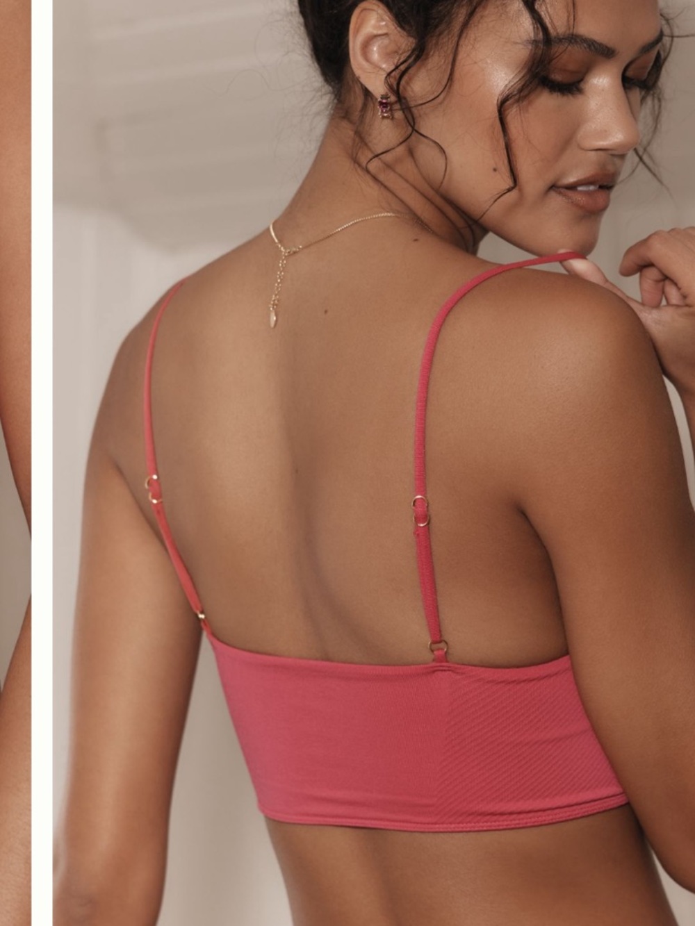 Anthropologie LyreBird Skin Square-Neck Seamless Bralette - Picture 3 of 6